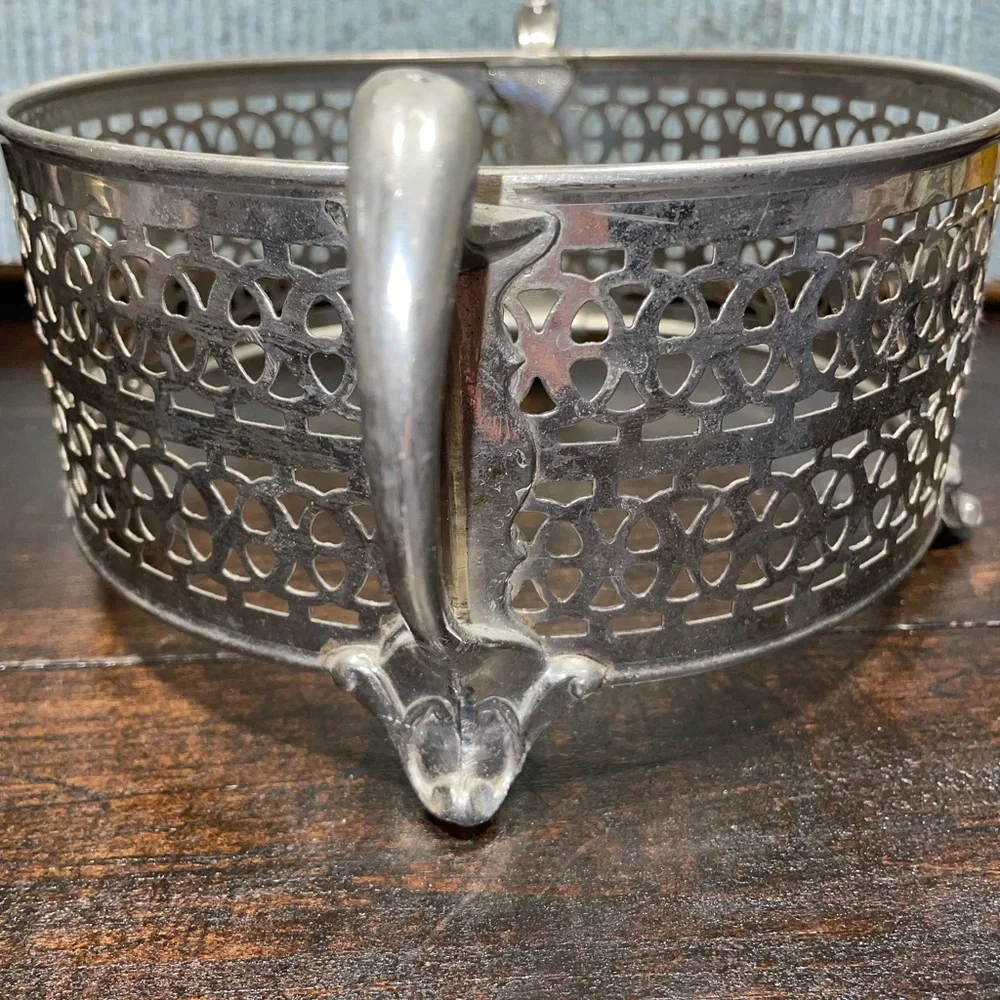 Oval Small Oven Crock Pot Holder Mara Weller Specialty Metal‎ Caddy Stand